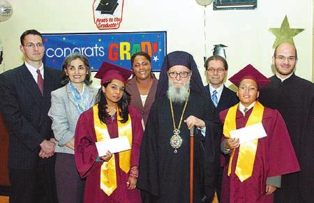 Addressing the graduates and the student body of the Cathedral School Archbishop Demetrios said that they are fortunate to attend a great and distinct school worthy of its name and title.