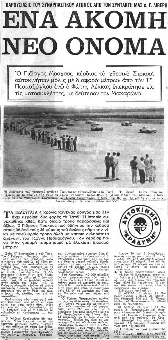 Ταΐυ ισρίες (31.03.2011) Σ εκείν τρίωρ επίσς έκανε εμφάνισή νέα λευκή 1750 GTA χέρια «Φωτιάδς σ Μαύρυ», παλιά κόκκιν Τ δήγ πρώτ Περικλής Εγκατέλειψαν ι δύ. ρεπρτάζ είι περιδικό Τυρίσμ».