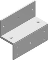 NOSAČI ZA BASIC ELEKTROMAGNETNE BRAVE L Za vrata koja se otvaraju ka spolja.