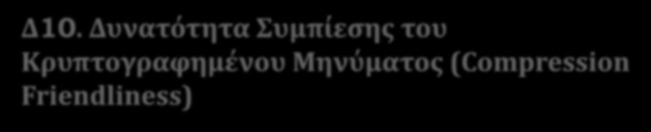 κρυπτογράφησης, και των τύπων των αρχείων που δημιουργούνται.