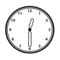 Задатак 27 PK111132 Које време показује часовник? Одабери један одговор.
