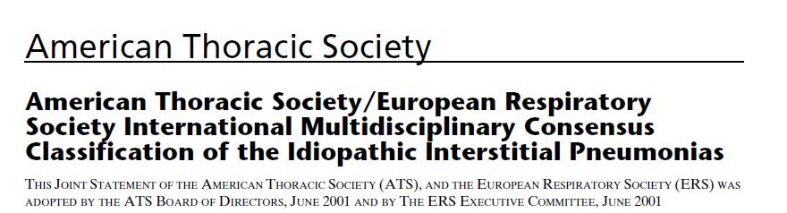 Interstitial Lung Disease Φάρμακα, Αυτοανοσία, Επαγγελματικά, Λοιμώδη, Κακοήθη κλπ Ιδιοπαθείς