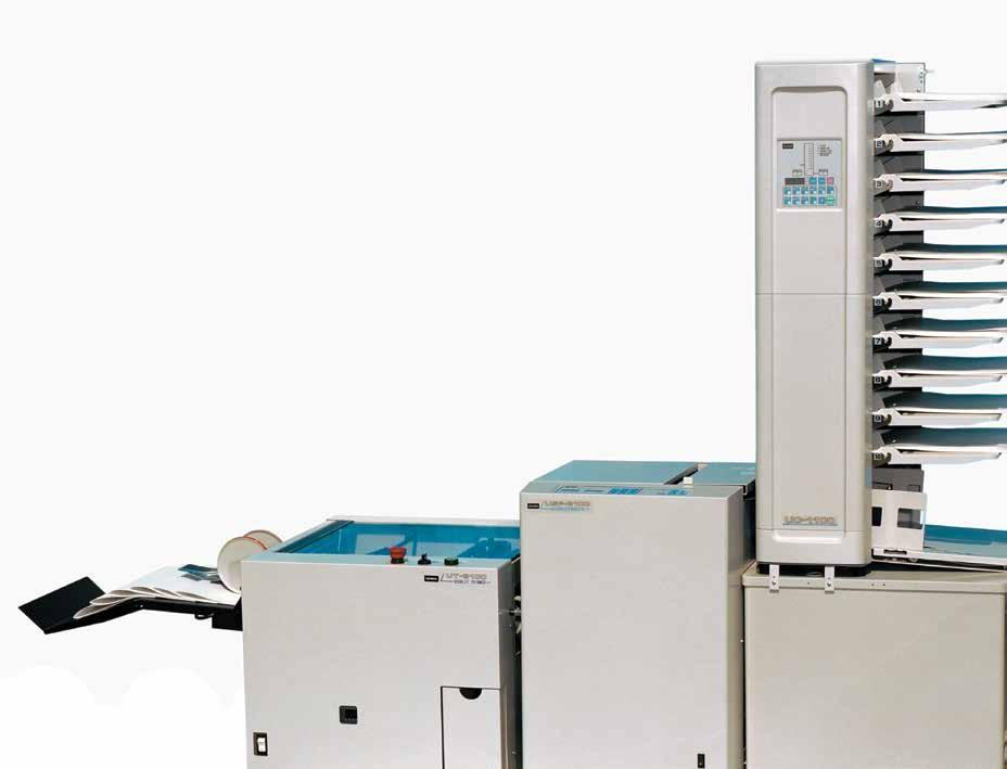 BOOKLET MAKER USF 3100 Υπεραυτόματο μηχάνημα παραγωγής φυλλαδίων (booklets) με δυνατότητα συρραφής έως 20 φύλλα, διάστασης έως 32x46cm,