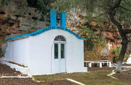 // Agios Charalabos, the town s patron saint, is honored every year on the 10th of February.