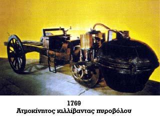 Το πρώτο Αυτοκίνητο O Γάλλος αξιωματικός του πυροβολικού Nicolas-Joseph Cugnot,