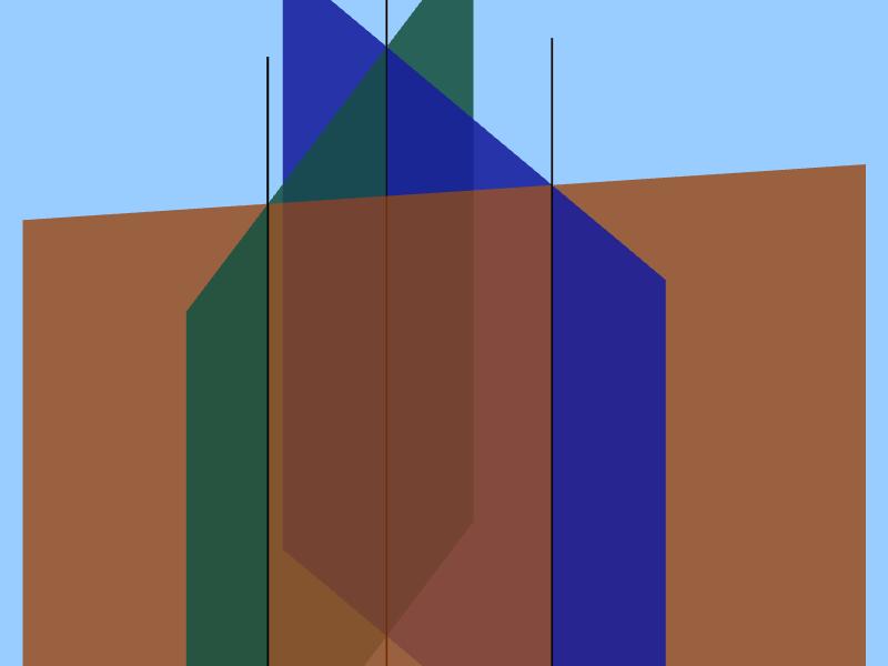 ecuacións paramétricas da recta interseción 6 POSICIÓNS RELATIVAS DE TRÉS PLAS Sexan os γ A' ' x +B ' ' y +C ' '