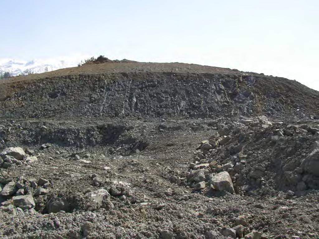 Φωτογραφία 6-2 Δεξιά όψη του ορύγματος Τ1 κατά το