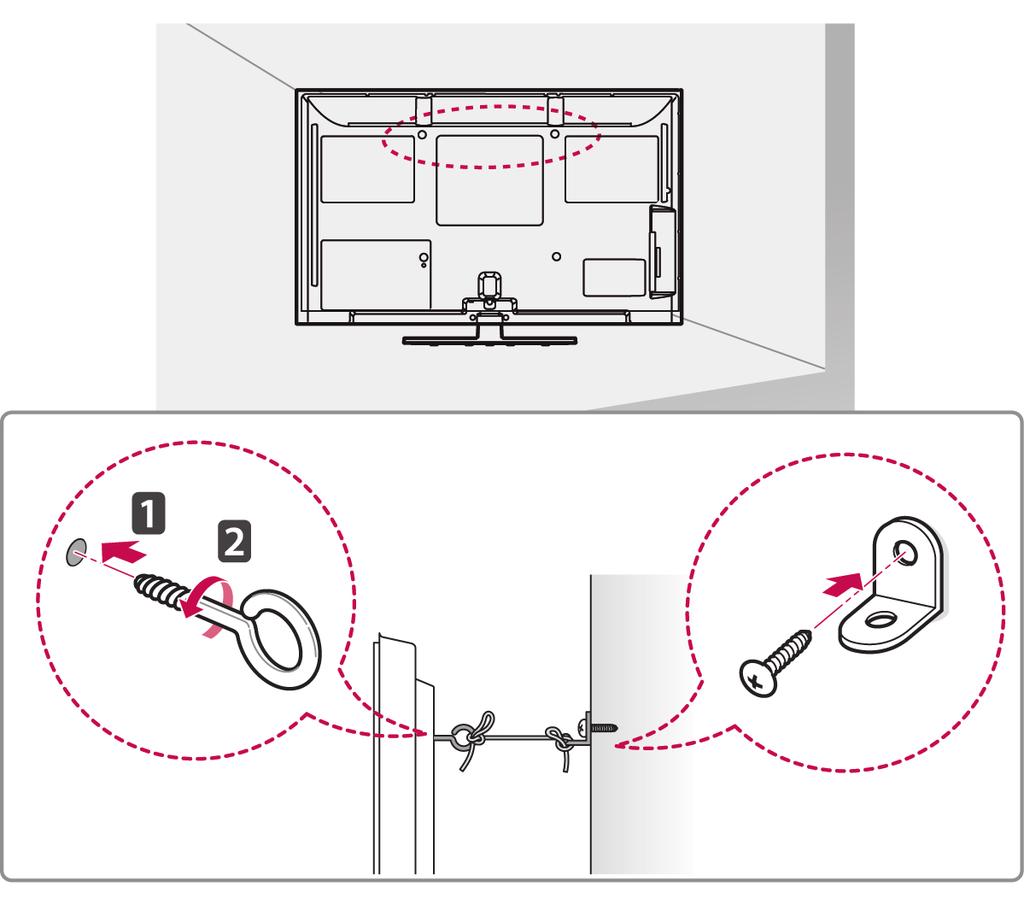 AC IN CABLE MANAGEMENT 12 ΣΥΝΑΡΜΟΛΟΓΗΣΗ ΚΑΙ ΠΡΟΕΤΟΙΜΑΣΙΑ Στερέωση της τηλεόρασης σε τραπέζι yη εικόνα μπορεί να διαφέρει από την τηλεόρασή σας.