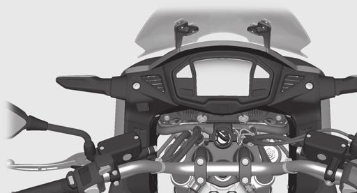 Σύστημα θέρμανσης γκριπ τιμονιού Η VFR800X διαθέτει ένα σύστημα θέρμανσης γκριπ τιμονιού το οποίο θερμαίνει τα χέρια σας κατά τη διάρκεια της οδήγησης.