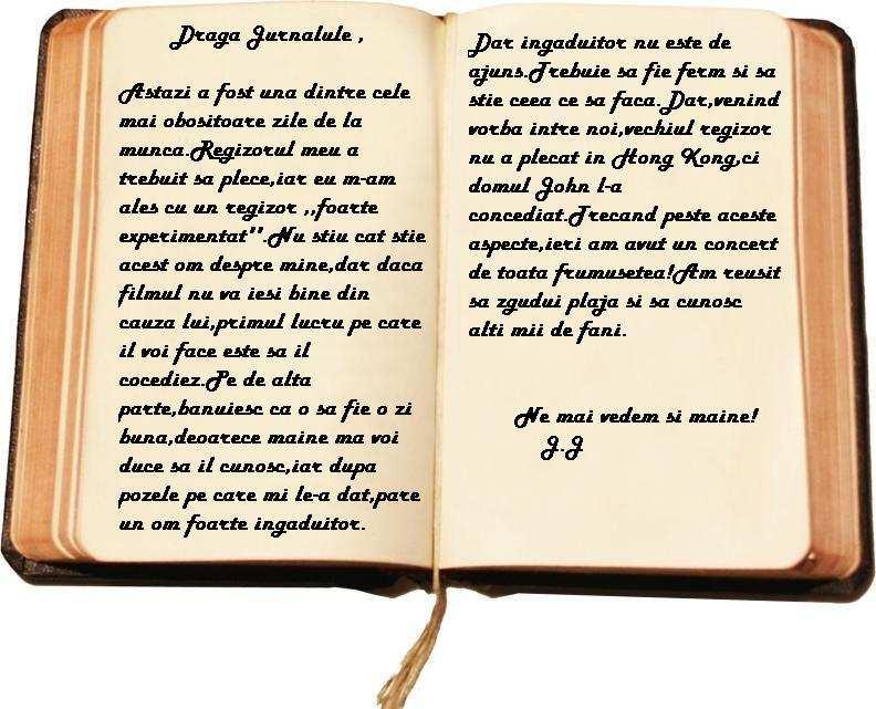 J u r n a l u l u n u i p u ş t i Dintr-o dată un zgomot se auzi dinspre ușă. Erau cele trei vedete pop. Am intrat în panică și nu știam unde să mă ascund.