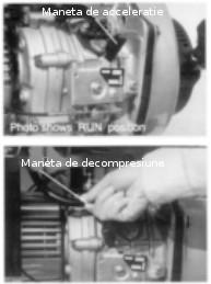 Trageti de maner pana cand simtiti in mana rezistenta apoi ii dati drumul si lasati sa revina la pozitia initiala. Apasati maneta de decompresie.