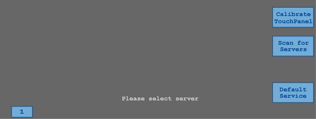 Apăsaţi simultan tasta de salt înapoi şi tasta <MENU SELECT>, pentru a porni imaginea de service TCU. 2. Atingeţi suprafaţa de cuplare "Calibrate TouchPanel".