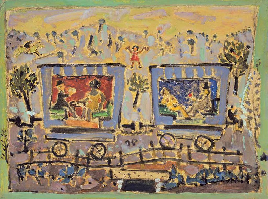 Στο χωριό Α, 1953 Λάδι