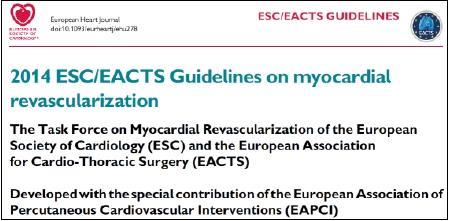 ESC/EACTS guidelines on myocardial