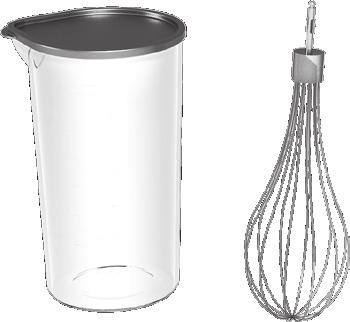 Working with the traditional whisk* *depending on model B A 7.