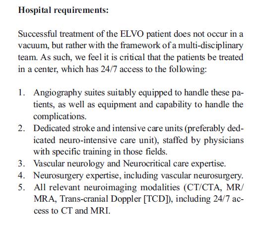 FRAMEWORK OF ELVO TREATMENT Lavine