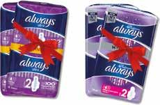 AIM toothpastes, toothbrushes and whitening pens 14,99 7,50 50% 45% * 5,63 3,38 3,98 2,99 Libero