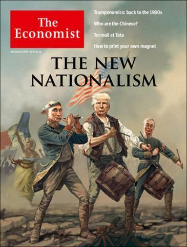 - Ο νέο - λαϊκισμός στο εξώφυλλο του Economist Σε ένα εξαιρετικά έξυπνο εξώφυλλο το περιοδικό «The Economist» σχολιάζει με χαρακτηριστικό τρόπο τη νίκη του Ντόναλντ Τραμπ στις προεδρικές εκλογές των