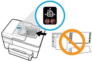 ΠΡΟΣΟΧΗ: Μην τοποθετείτε φωτογραφίες στον τροφοδότη εγγράφων, καθώς μπορεί να καταστραφούν. Χρησιμοποιείτε μόνο χαρτί που υποστηρίζεται από τον τροφοδότη εγγράφων.