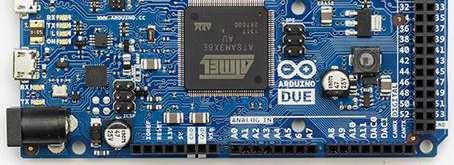Arduino Due Η πρώτη πλακέτα Arduino µε 32-bit ARM Core µc (AT91SAM3X8E) Τάση λειτουργίας: 3.