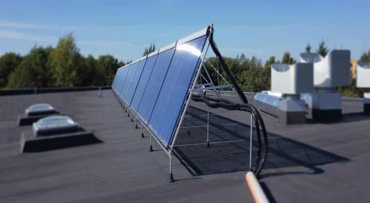 Εφαρμογές Ηλιακοί συλλέκτες και άλλα βαριά μηχανήματα Ηλιακοί συλλέκτες AQUAPANEL AQUAPANEL Rooftop (12,5mm) Μπαλκόνια Ευελιξία στην εφαρμογή Η τσιμεντοσανίδα AQUAPANEL Rooftop αποτελεί την τέλεια
