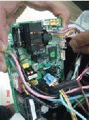 Button 9) Loosen the Step motor connector.