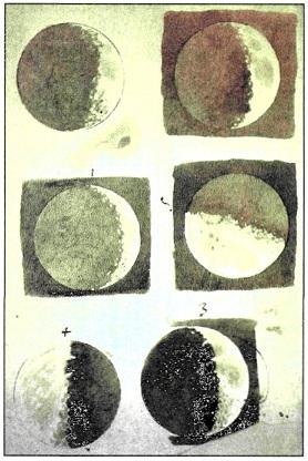 Γαλιλαίος: συνθλίβει με τη θεωρία του τις κρυστάλλινες σφαίρες του Αριστοτέλη Στρέφει το τηλεσκόπιό του στον ουρανό: Φάσεις της Σελήνης
