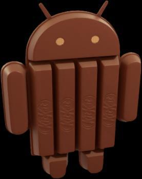Εικόνα 12: Android Kitkat Τον Οκτώβριο του 2013 έκανε την εμφάνισή του το Android KitKat με νέα, φρέσκα χαρακτηριστικά τα οποία θα αναφέρουμε παρακάτω.