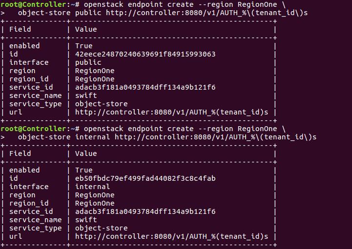 4.14.2 Εγκατάσταση και διαμόρφωση components Εγκατάσταση πακέτων root@controller:~# apt-get install swift