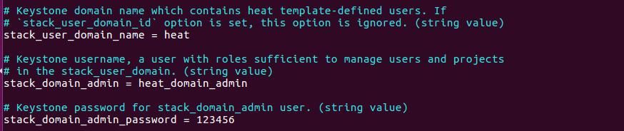 4.15.3 Εγκατάσταση και διαμόρφωση components Εγκατάσταση πακέτων root@controller:~# apt-get install heat-api heat-api-cfn heat-engine Παραμετροποίηση του αρχείου /etc/heat/heat.