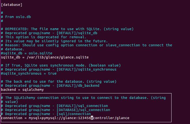 [keystone_authtoken] auth_uri = http://controller:5000 auth_url = http://controller:35357 memcached_servers = controller:11211 auth_type = password