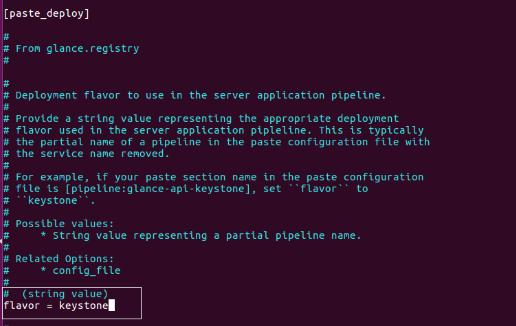 GLANCE_PASS: 123456 [paste_deploy] flavor = keystone Populate the Image service database root@controller:~# su -s /bin/sh -c