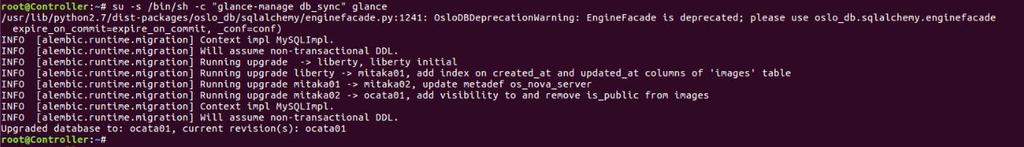 root@controller:~# service glance-api restart 4.9.2 Επαλήθευση λειτουργίας administrator@controller:~$. admin-openrc.