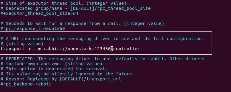 4.10. 3 Εγκατάσταση και διαμόρφωση Compute node Εγκατάσταση πακέτων root@compute:~# apt install nova-compute Παραμετροποίηση του αρχείου /etc/nova/nova.