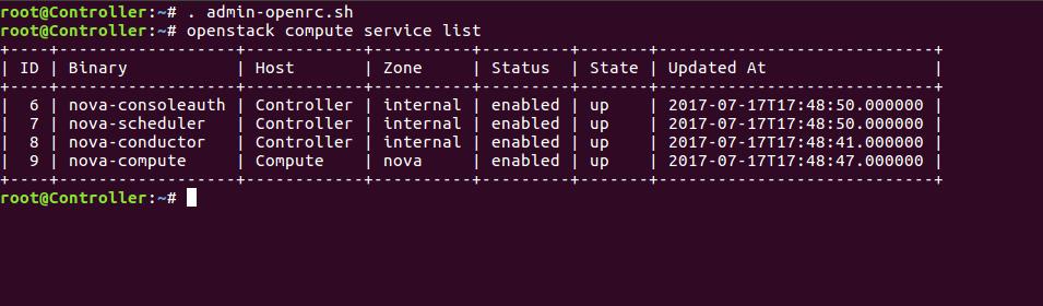 4.10.4 Ολοκλήρωση εγκατάστασης Hardware acceleration for virtual machines root@compute:~# egrep -c '(vmx svm)' /proc/cpuinfo Αν αυτή η εντολή μας επιστρέψει τιμή ίση ή μεγαλύτερη του ένα (1) τότε ο