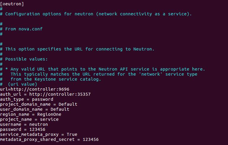 NEUTRON_PASS: 123456 METADATA_SECRET: 123456 4.11.