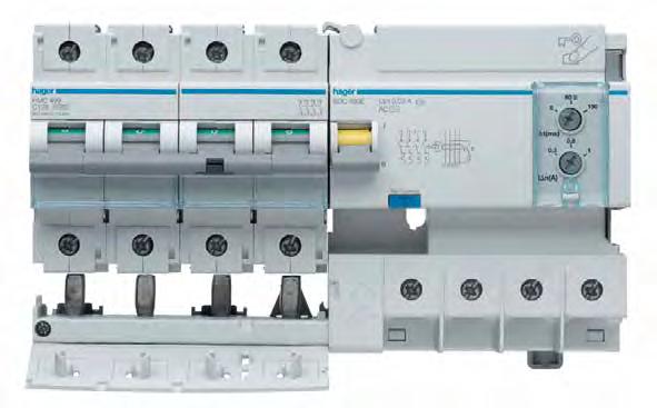 Υλικά προστασίας ράγας 0,5 έως 125A Για την κατοικία, το κτίριο και τη βιομηχανία Οι αυτόματες ασφάλειες της Hager είναι ειδικά σχεδιασμένες για την αποτελεσματική προστασία των γραμμών σε πίνακες