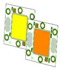 6. On Board Series (30-60W) PKG FRAME PKG PERFORMANCE Array IWC-B30R2-X8-O(P)1509 Array (SxP) 15(S) x 9(P) 30W COB Size(mm):COB-O 40.0x40.0x1.6 DC 45V IF (ma) 680 PD (W) 30.