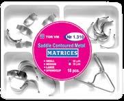 σε πολλά μεγέθη Sectional Matrices Starting Kit + Ring Wooden Wedges Wooden Wedges 4 types Transparent Plastic Wedges Όλα τα Sectional