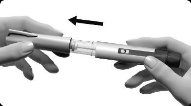 injector (pen) Suportul rezervorului* Aici este prezentat Pergoveris (450 UI + 225 UI)/0,72 ml stilou injector (pen).