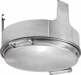 αντίσταση 007 chafing dish στρογγυλό roll top, 5 lt inox,