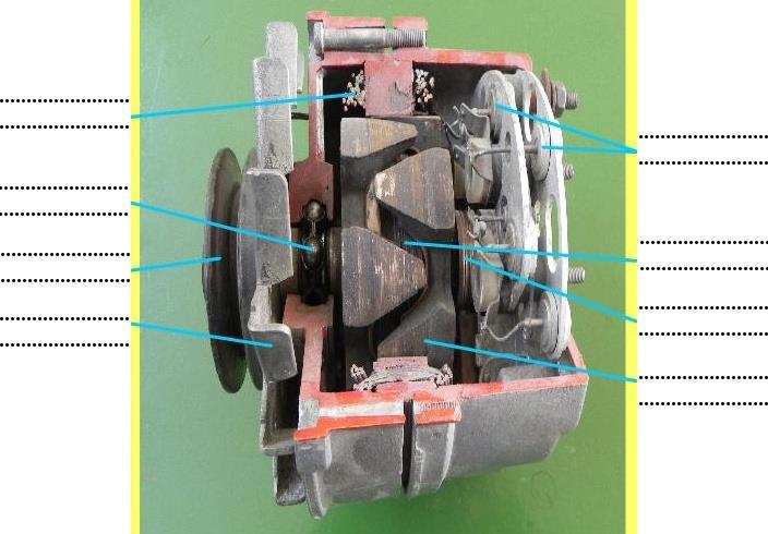 Obr. 11 Časti alternátora 3. Na obr.
