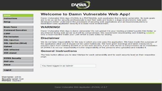 Demo 1. http://www.dvwa.co.uk 2.