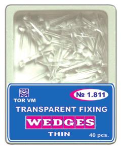 - Τιμή: Wooden Wedges Large Long 100 τεμ. - Τιμή: Transparent Plastic Wedges Thin Κωδ.: 1.
