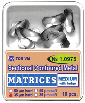Metal Matrices Sectional Contoured Matrices Το σύστημα τεχνητών τοιχωμάτων της TOR VM αποτελείται από ανατομικά