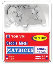 Metal Matrices Saddle Matrices Τα τεχνητά τοιχώματα της TOR VM τύπου σέλας αποτελούνται από