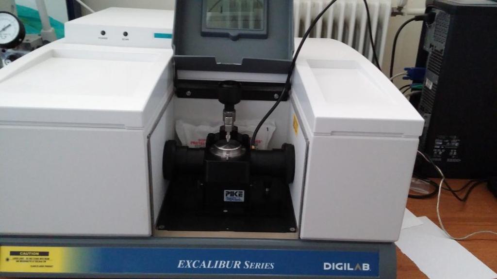 Εικόνα 3.11 : Φασματόμετρο FTIR (Digelab Excalibur) με εξάρτημα ATR (Pike Magic) 3.