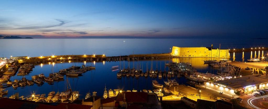 περιοχή 4 χιλιόμετρα νοτιοανατολικά του κέντρου, ενώ το αεροδρόμιο «Νίκος Καζαντζάκης» αποτελεί ένα από τα μεγαλύτερα σήμερα σε κίνηση αεροδρόμια της Ελλάδας (δεύτερο στο σύνολο μετά της Αθήνας και