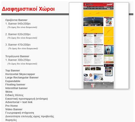 Εικόνα 3.1.: Διαφημιστικός χώρος στην εφημερίδα Νέα Κρήτη. Ως το καταλληλότερο μέγεθος θεωρείται το δίστηλο, ύψους 9 ή 10 εκ.