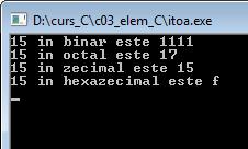 Funcţia itoa (nu este